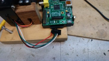 Exiting wiring to connect power and serial to the Arduino